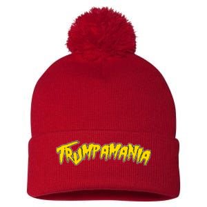 Trumpamania Pro Donald Trump Republican Wrestling Funny Pom Pom 12in Knit Beanie