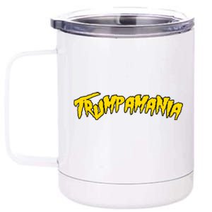 Trumpamania Pro Donald Trump Republican Wrestling Funny 12 oz Stainless Steel Tumbler Cup