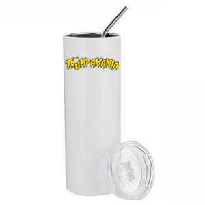 Trumpamania Pro Donald Trump Republican Wrestling Funny Stainless Steel Tumbler