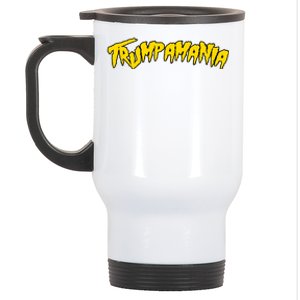 Trumpamania Pro Donald Trump Republican Wrestling Funny Stainless Steel Travel Mug