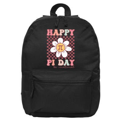 Teacher Pi Day Lover Groovy Style 16 in Basic Backpack