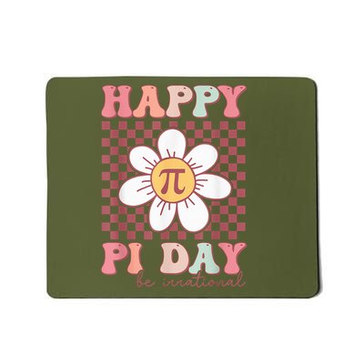 Teacher Pi Day Lover Groovy Style Mousepad