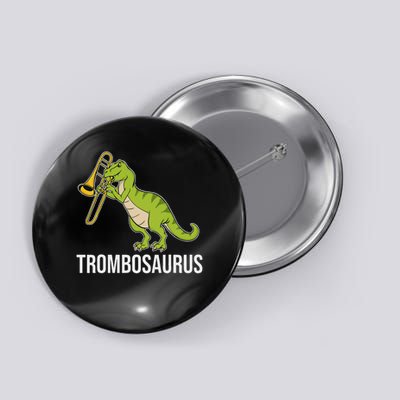 Trombone Player Dinosaur Trombone Button