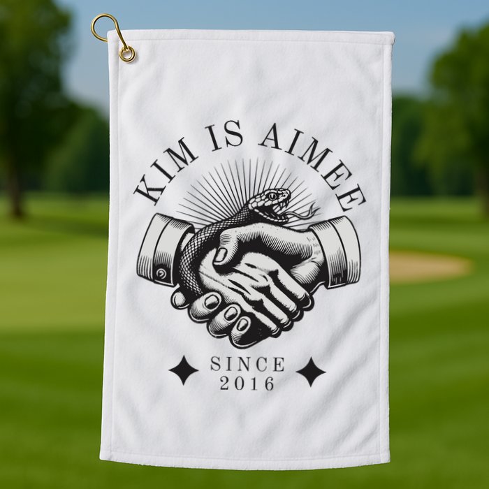 Tortured Poet Department Thank You Aimee Golf Towel