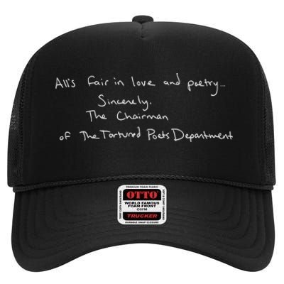 The Poets Department New Album High Crown Mesh Back Trucker Hat