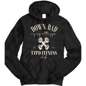 The Poets Department Down Bad Crying At Gym Tie Dye Hoodie