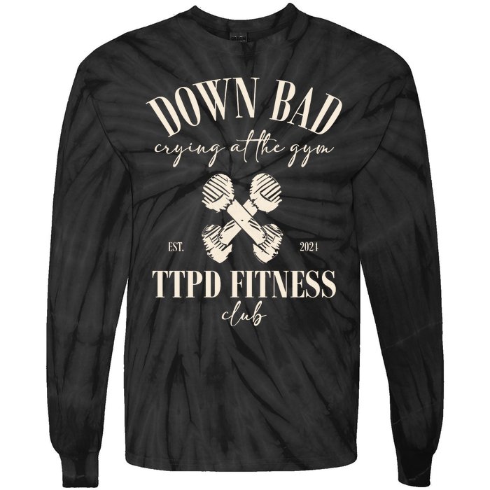 The Poets Department Down Bad Crying At Gym Tie-Dye Long Sleeve Shirt