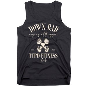 The Poets Department Down Bad Crying At Gym Tank Top