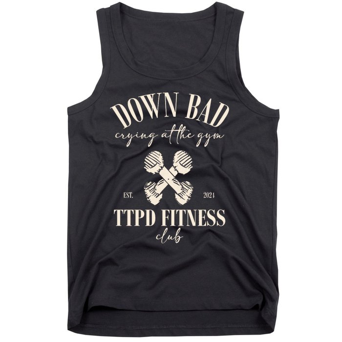 The Poets Department Down Bad Crying At Gym Tank Top