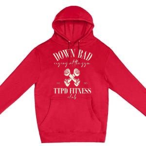 The Poets Department Down Bad Crying At Gym Premium Pullover Hoodie