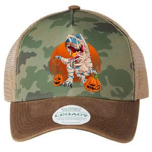 Trex Pumpkin Dinosaur Halloween Mummy Zombie Dino Legacy Tie Dye Trucker Hat