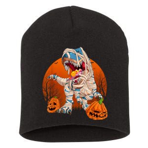 Trex Pumpkin Dinosaur Halloween Mummy Zombie Dino Short Acrylic Beanie