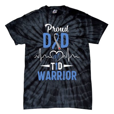 T1D Proud Dad Diabetes Awareness Type 1 Insulin Pancreas Tie-Dye T-Shirt