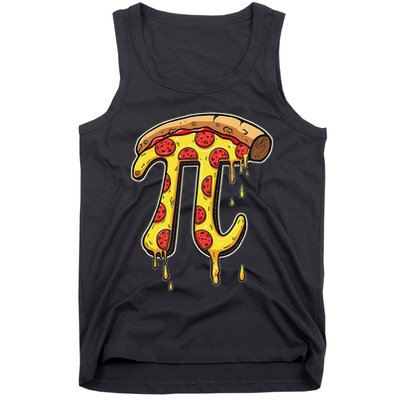 Teacher Pizza Day Pi Day Pizza Pi Funny Math Food 3.14 .Png Tank Top