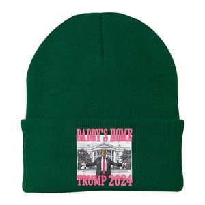 Trump Pink Daddys Home Trump 2024 Knit Cap Winter Beanie