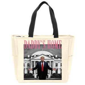 Trump Pink Daddys Home Trump 2024 Zip Tote Bag