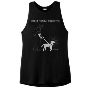 Toxic People Detector Funny Ladies PosiCharge Tri-Blend Wicking Tank