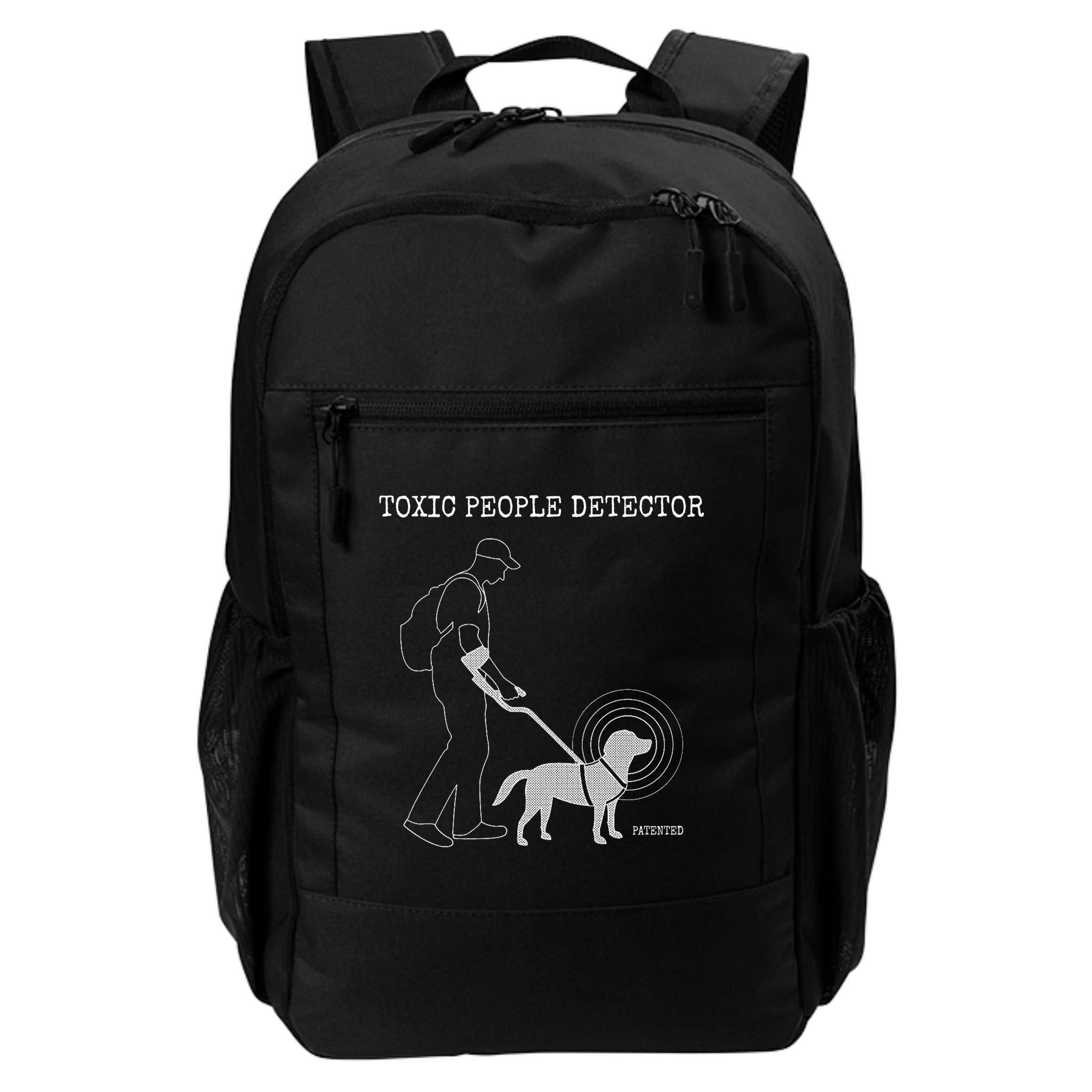 Toxic People Detector Funny Backpack