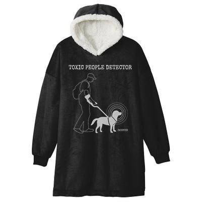 Toxic People Detector Funny Hooded Wearable Blanket