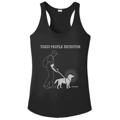 Toxic People Detector Funny Ladies PosiCharge Competitor Racerback Tank