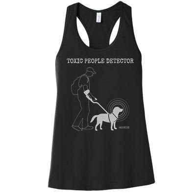 Toxic People Detector Funny Women's Racerback Tank