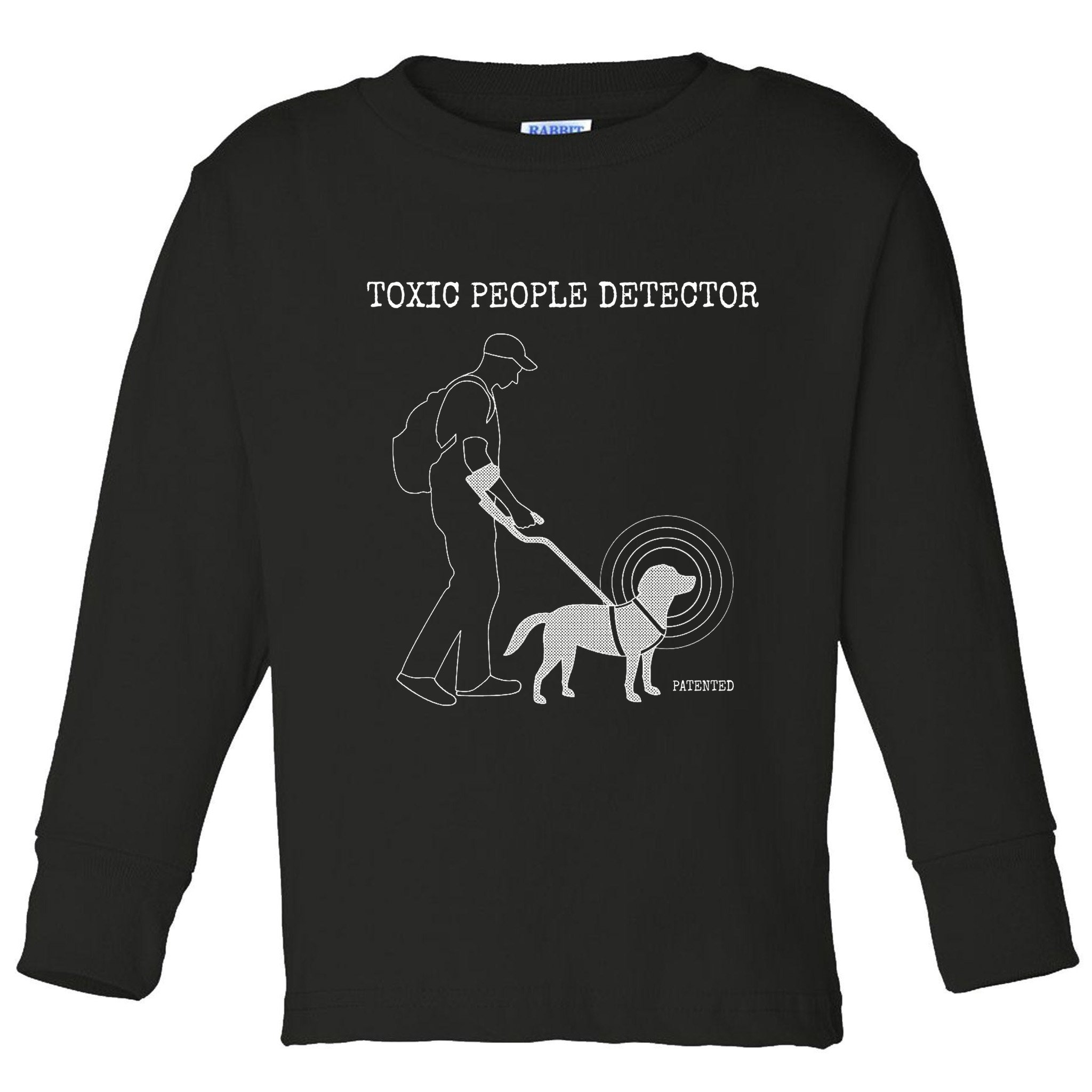 Toxic People Detector Funny Toddler Long Sleeve Shirt