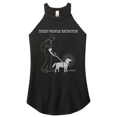 Toxic People Detector Funny Women's Perfect Tri Rocker Tank