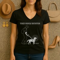 Toxic People Detector Funny Women's V-Neck T-Shirt