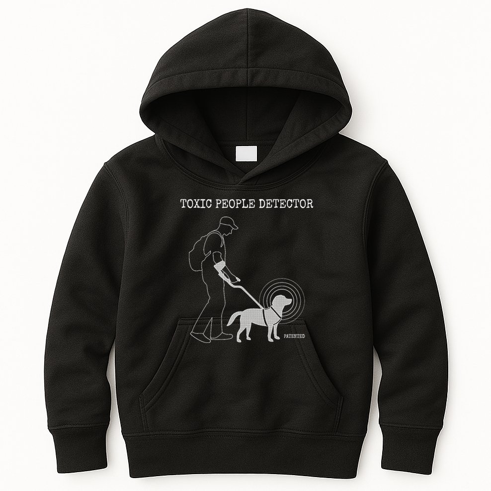 Toxic People Detector Funny Kids Hoodie