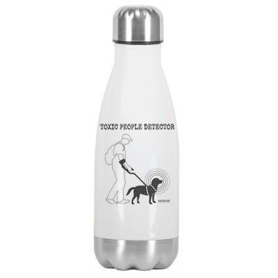 Toxic People Detector Funny Stainless Steel Insulated Water Bottle