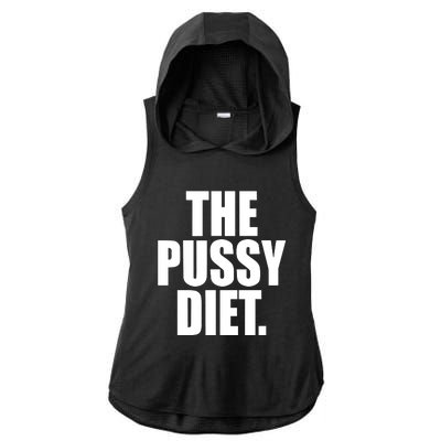 The Pussy Diet Ladies PosiCharge Tri-Blend Wicking Draft Hoodie Tank