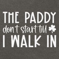 The Paddy Don't Start Till I Walk In St Patrick's Day Spirit Cotton Canvas Backpack