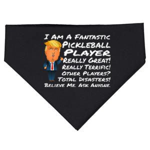 Trump Pickleball Design USA-Made Doggie Bandana