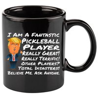 Trump Pickleball Design 11oz C Handle Ceramic Mug