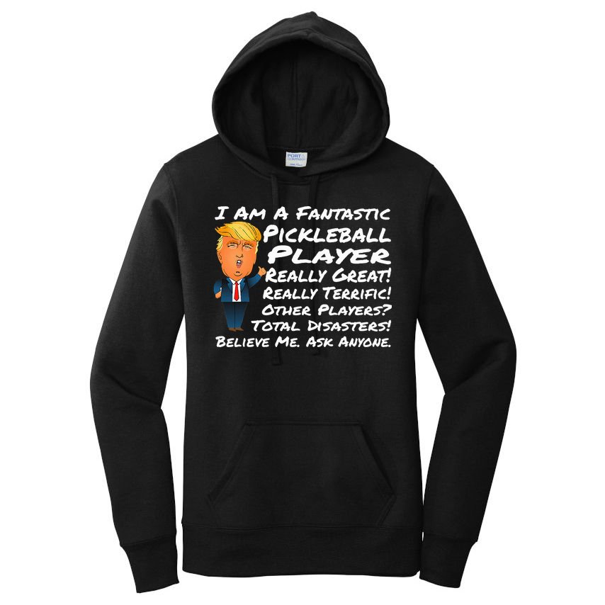 Trump Pickleball Design Women's Pullover Hoodie