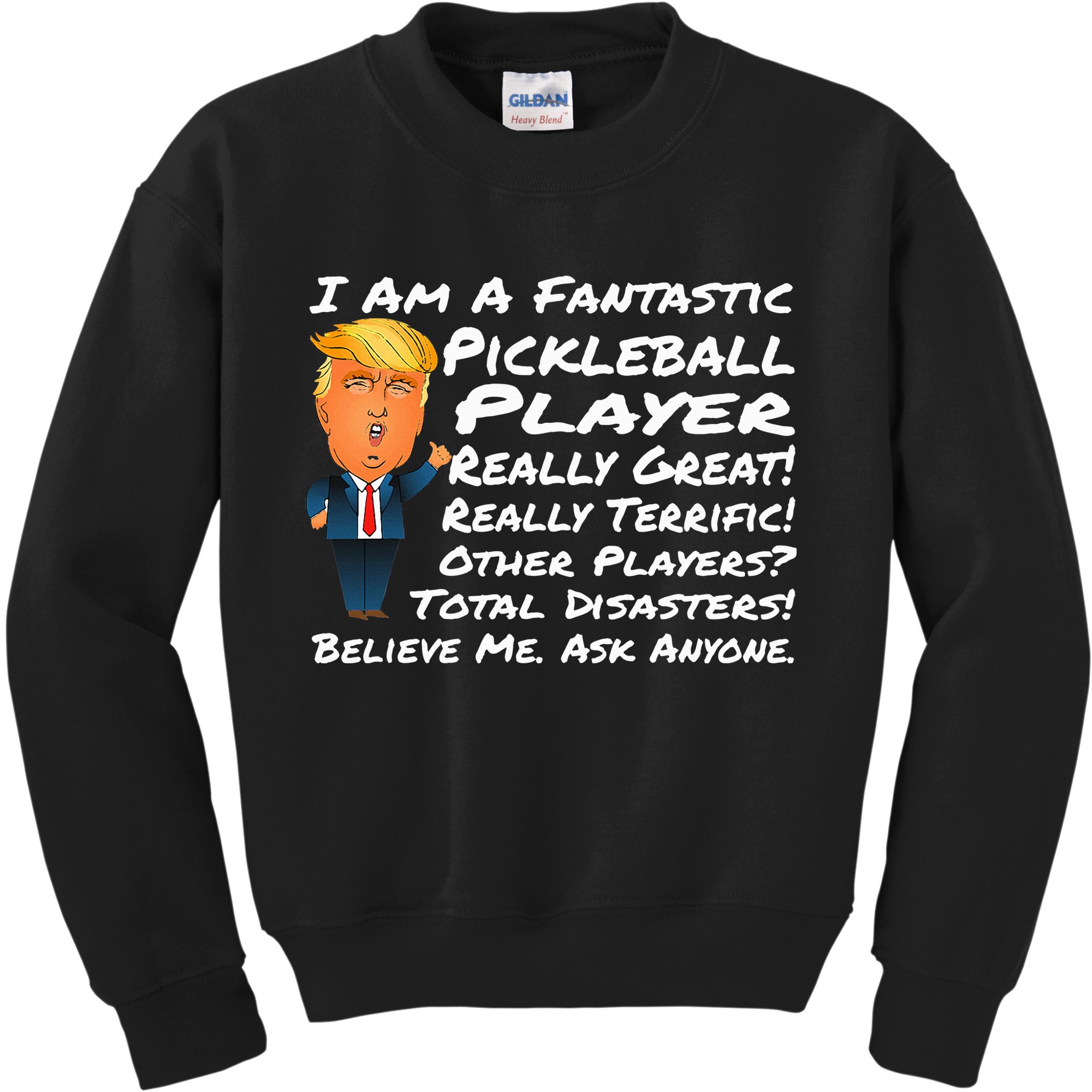 Trump Pickleball Design Kids Sweatshirt