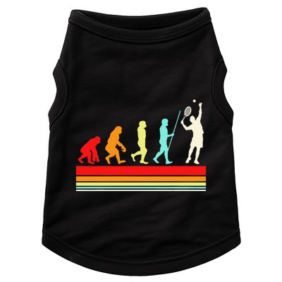 Tennis Player Evolution Retro Vintage Color Doggie Tank