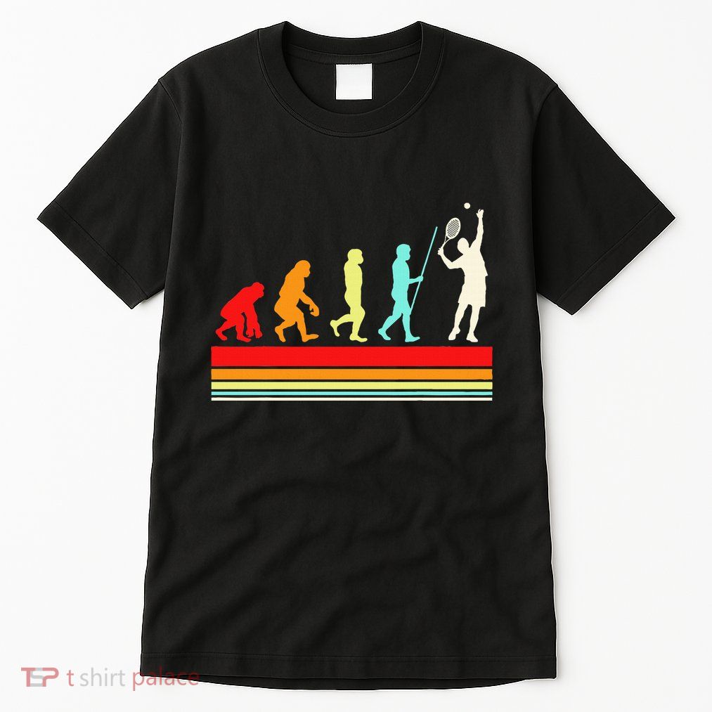 Tennis Player Evolution Retro Vintage Color Tall T-Shirt
