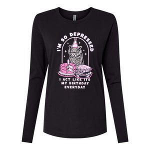 Tortured Poet Era So Depressed Birthday Everyday Womens Cotton Relaxed Long Sleeve T-Shirt