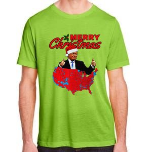 Trump Presidential Election Results Map Funny Christmas Adult ChromaSoft Performance T-Shirt