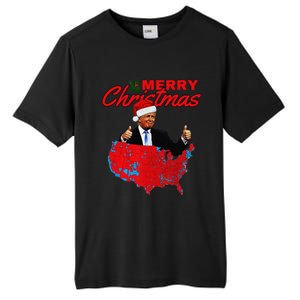 Trump Presidential Election Results Map Funny Christmas Tall Fusion ChromaSoft Performance T-Shirt