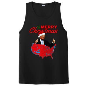 Trump Presidential Election Results Map Funny Christmas PosiCharge Competitor Tank