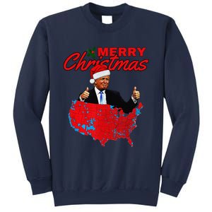 Trump Presidential Election Results Map Funny Christmas Sweatshirt