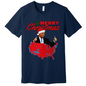 Trump Presidential Election Results Map Funny Christmas Premium T-Shirt