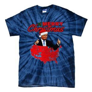 Trump Presidential Election Results Map Funny Christmas Tie-Dye T-Shirt