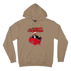 Trump Presidential Election Results Map Funny Christmas Hoodie