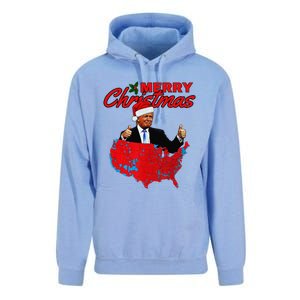 Trump Presidential Election Results Map Funny Christmas Unisex Surf Hoodie