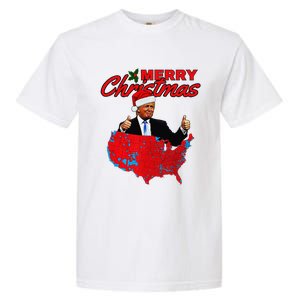 Trump Presidential Election Results Map Funny Christmas Garment-Dyed Heavyweight T-Shirt