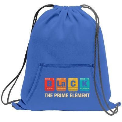 The Prime Elets Periodic Table Juneteenth Black History Funny Gift Sweatshirt Cinch Pack Bag