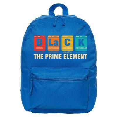 The Prime Elets Periodic Table Juneteenth Black History Funny Gift 16 in Basic Backpack